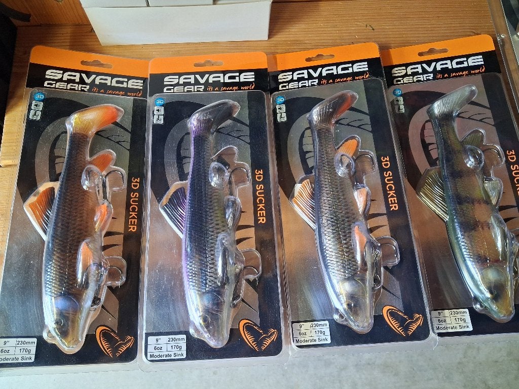 Savage Gear 3D Sucker 23cm/170g (Moderate Sink), Tinstraat, Savage Gear, Overige typen, Nieuw