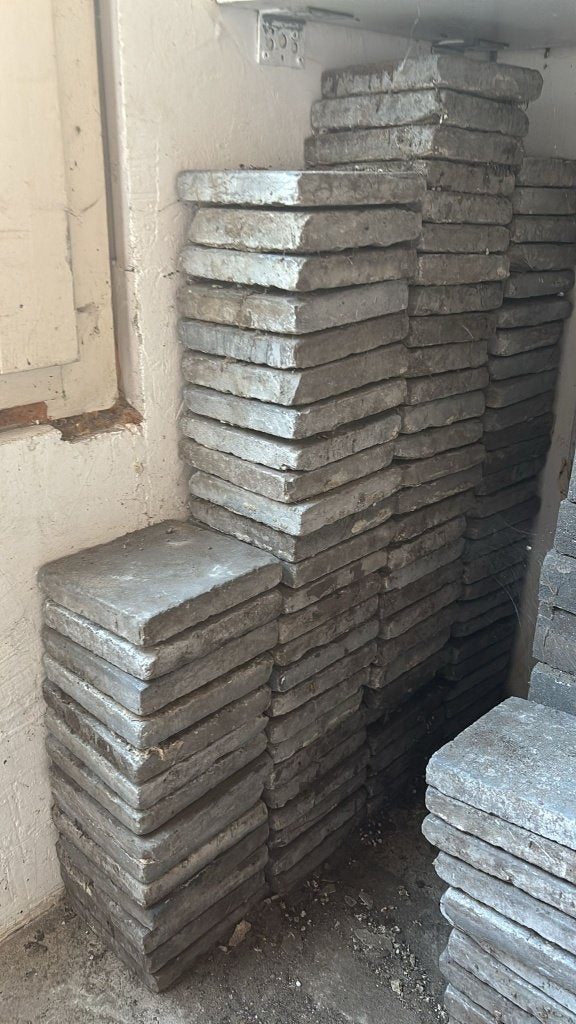 hardstenen kerktegels 10m2, Tuin en Terras, Tegels en Klinkers, Zo goed als nieuw, Terrastegels, Beton, 10 m² of meer, Ophalen