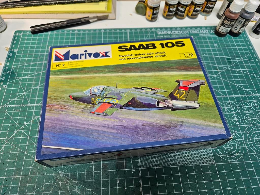 Marivox 1:72 SAAB 105 modelbouw vliegtuig., Ophalen of Verzenden