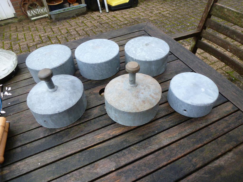 Paalmuts 6 stuks, Ophalen, Gebruikt, Overige typen