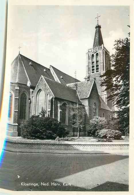 301-394-003 Kloetinge Kerk, Verzenden, Voor 1920, Zeeland