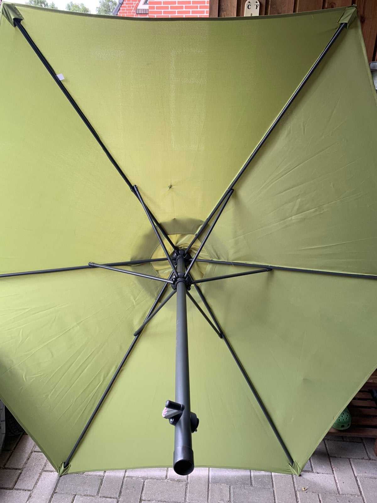Bovenstuk parasol met draaimechanisme., Ophalen, Zo goed als nieuw, Stokparasol