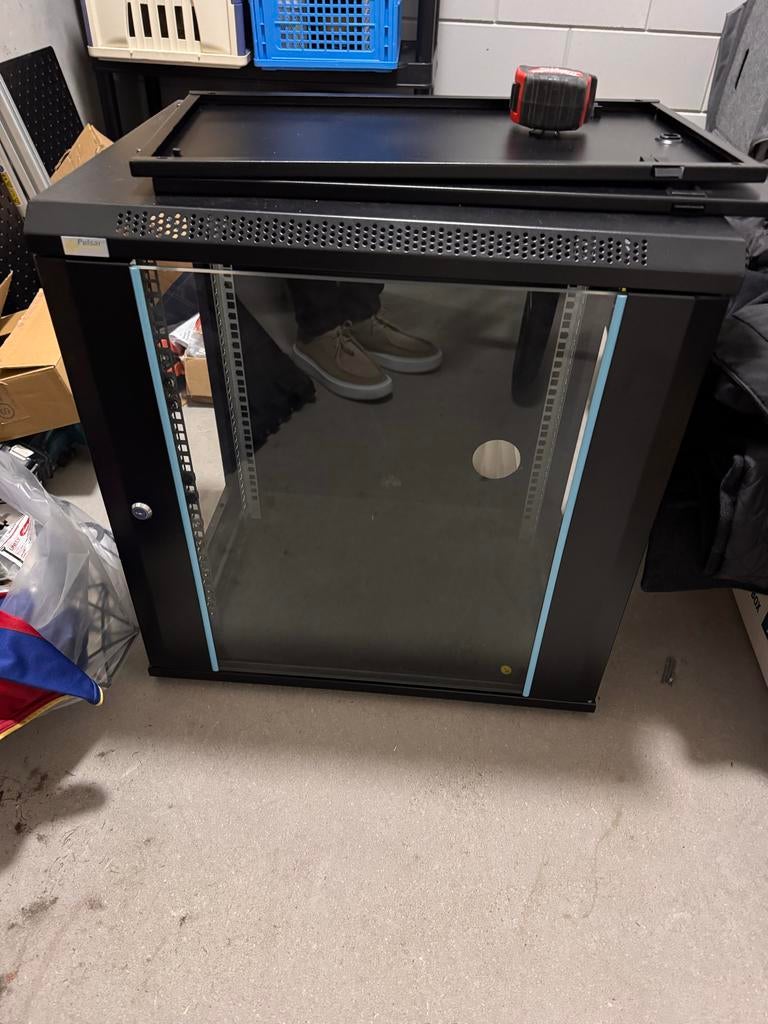 Patchkast 19 inch 12U - Ideaal voor netwerkapparatuur, Computers en Software, Serverkasten, Ophalen of Verzenden