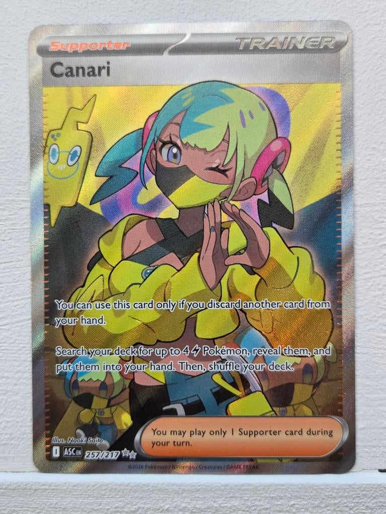 🇬🇧 Canari (ASC 257), Hobby en Vrije tijd, Verzamelkaartspellen | Pokémon, Nieuw, Losse kaart, Foil, Ophalen of Verzenden