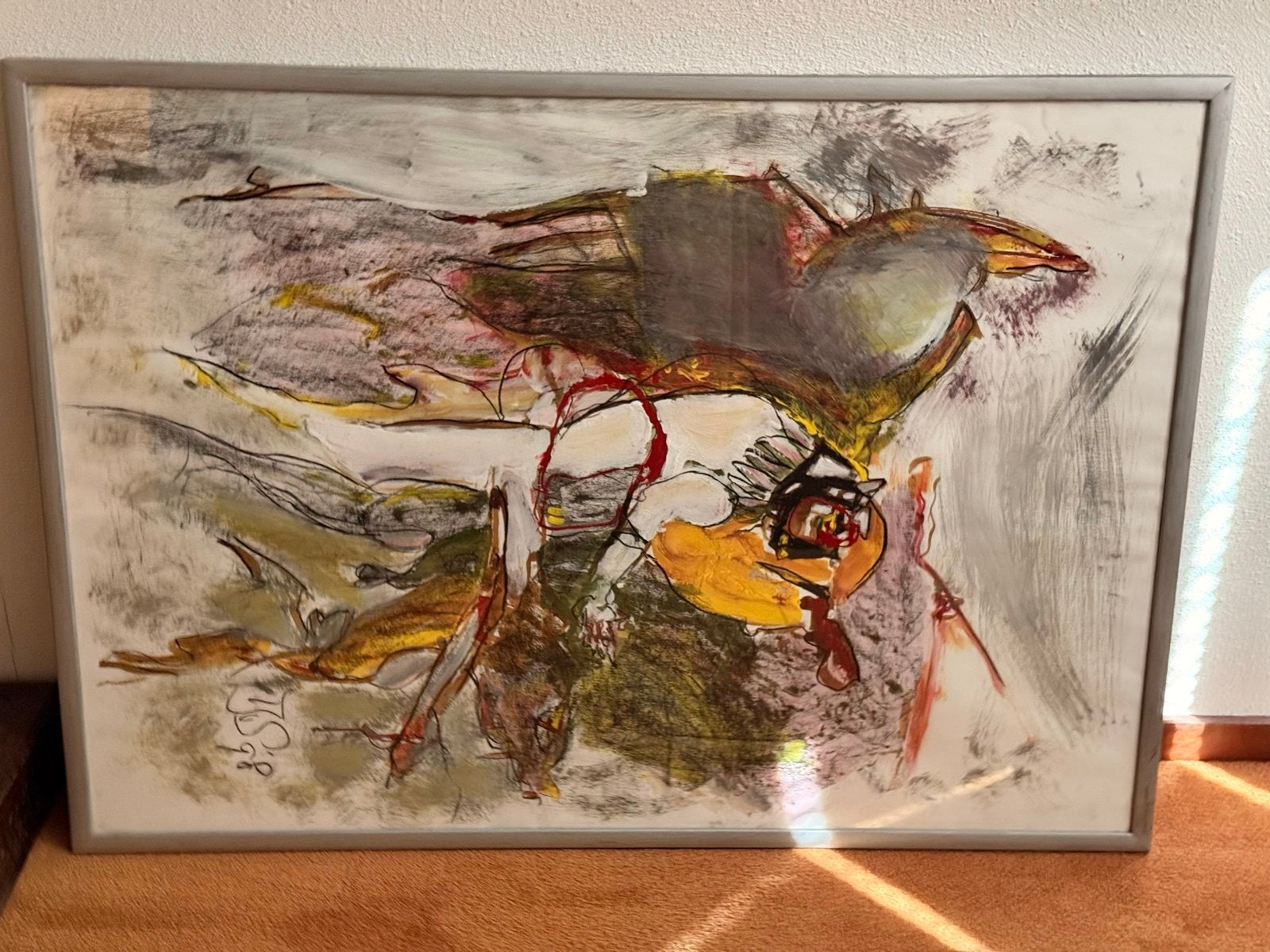 Abstract kunstwerk, gesigneerd '98, Ophalen