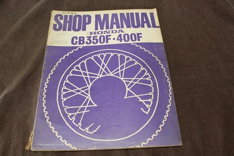 Honda CB350 CB400 four 1974 motorcycle shop manual CB350F, Motoren, Ophalen of Verzenden, Honda