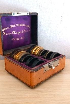 Zwei Vintage Brass Stereooptiken, Ophalen of Verzenden, Voor 1940, Lens of Lenzen
