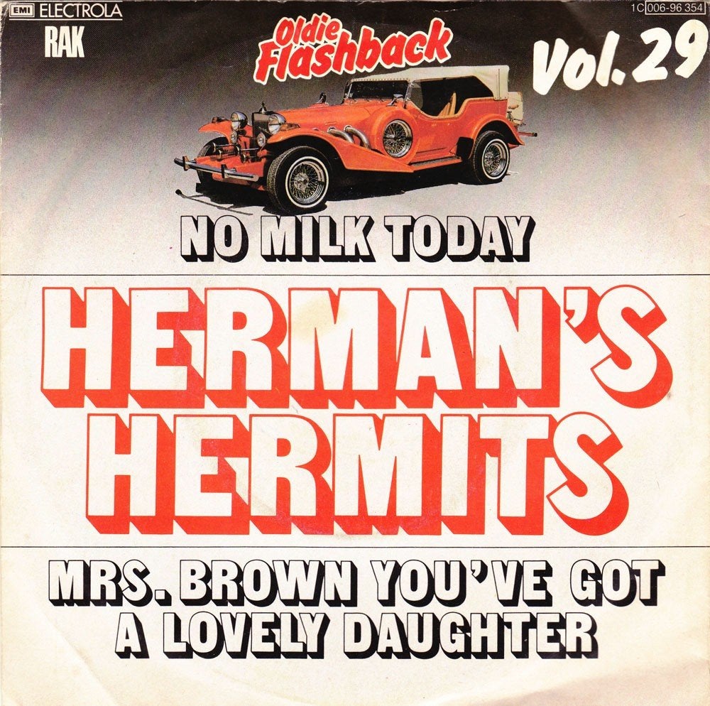 Herman's Hermits - No Milk Today 7", 7 inch, Single, Ophalen of Verzenden, Zo goed als nieuw