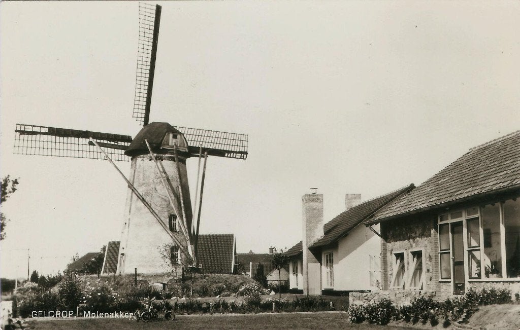 Geldrop Molenakker molen 1972, Ophalen of Verzenden, 1960 tot 1980, Gelopen, Noord-Brabant