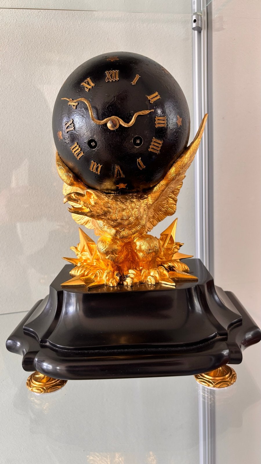 Spectaculaire Franse Empire/Napoleon III pendule met adelaar, Ophalen of Verzenden