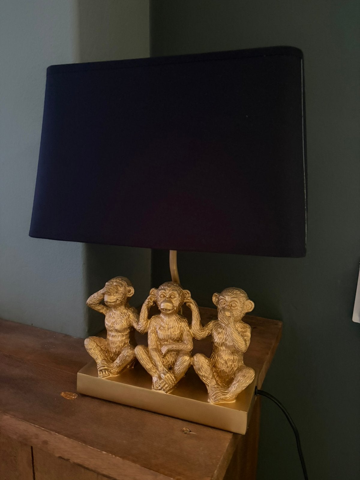 Set (3) goudkleurige dierenlampen, Ophalen, Zo goed als nieuw