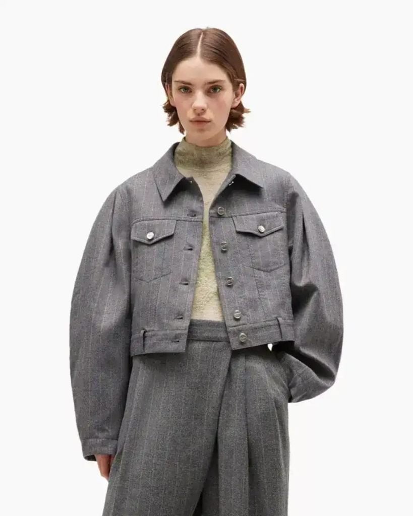 Ganni jasje maat 38/40 twv € 500 nieuw!, Kleding | Dames, Maat 38/40 (M), Pauw, Nieuw, Ophalen of Verzenden