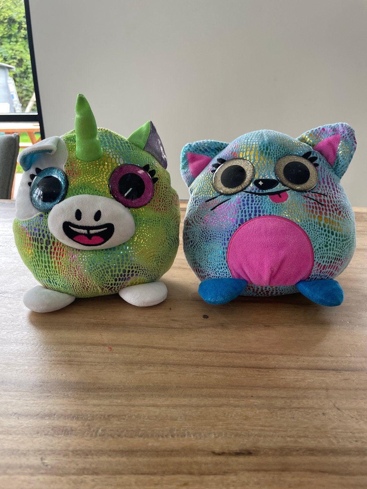 Baggy Buddies Eenhoorn en Kat Knuffels - Zo goed als nieuw, Overige karakters, Ophalen of Verzenden, Zo goed als nieuw, Middelgroot (20 tot 80 cm)