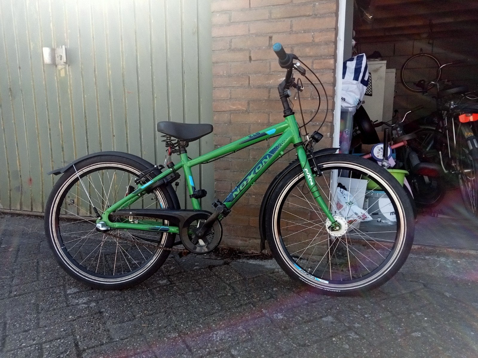 Groene fiets met versnellingen en schijfremmen, Overige merken, Gebruikt, Versnellingen, Ophalen of Verzenden