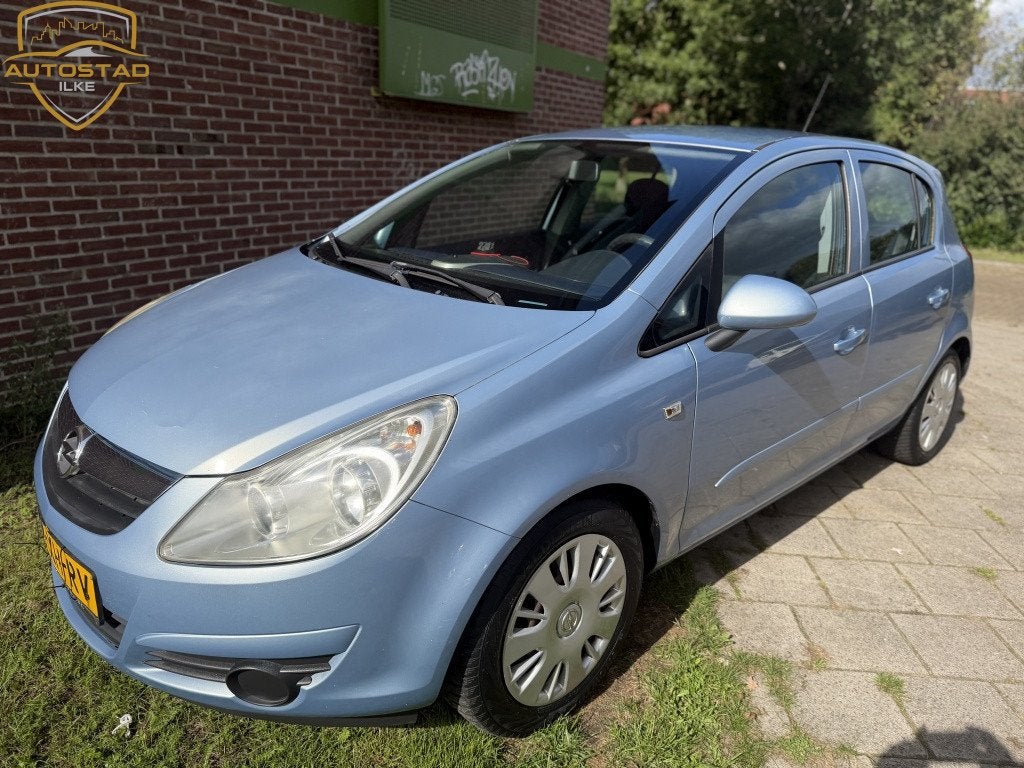 Opel Corsa D Edition*2007*Airco|Cruise|H-free|C-Deur|Mp3|Nap, Stof, 4 cilinders, Blauw, Origineel Nederlands