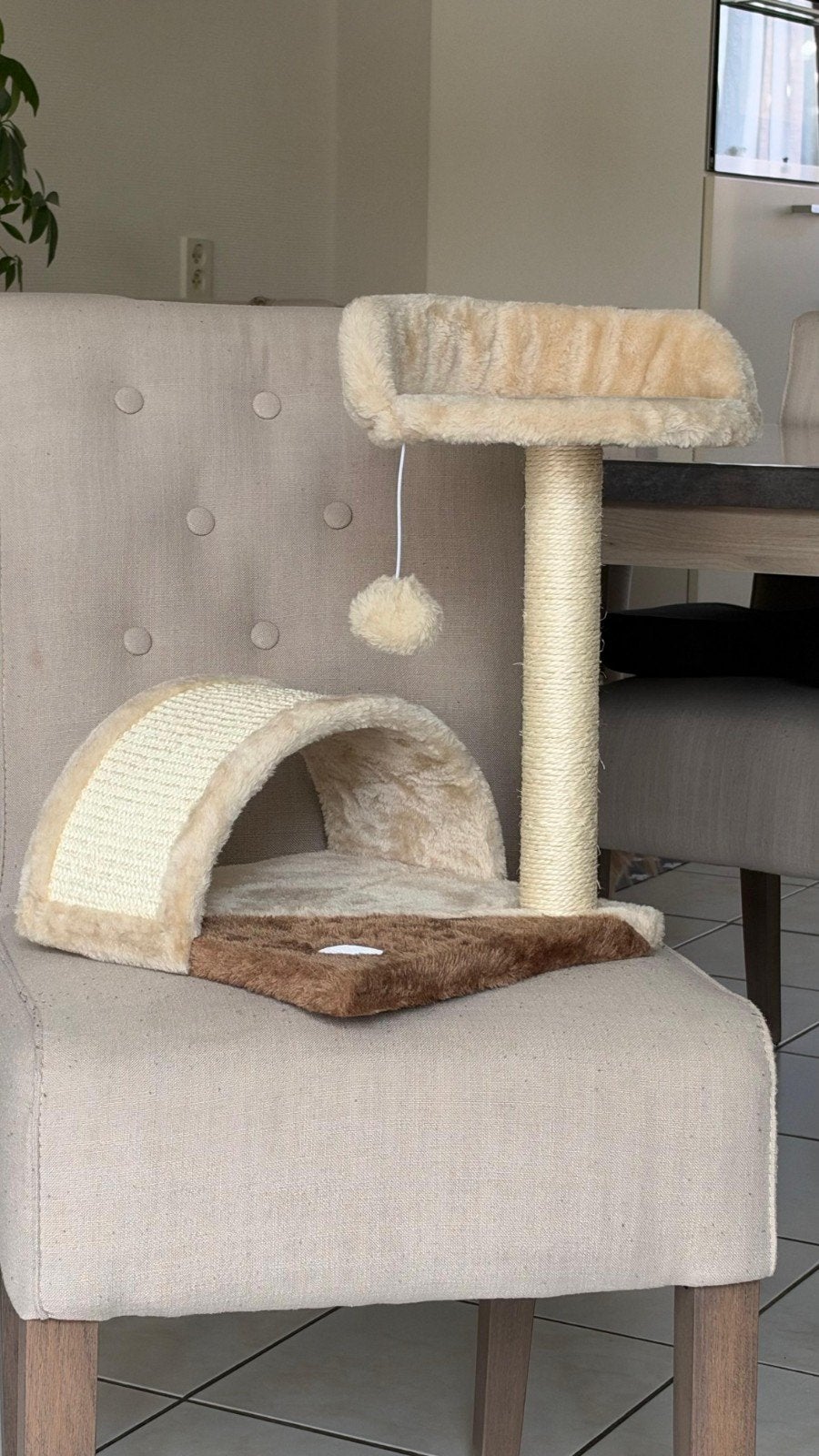 kitten krabpaal, vidaXL, hoogte 40 cm., 30 cm. plaatje, Ophalen of Verzenden, Nieuw, Krabpaal