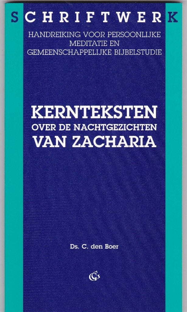 Boer, ds. C den - Kernteksten over Nachtgezichten v Zacharia, Ophalen of Verzenden, Nieuw, Boer, ds. C den, Christendom | Protestants