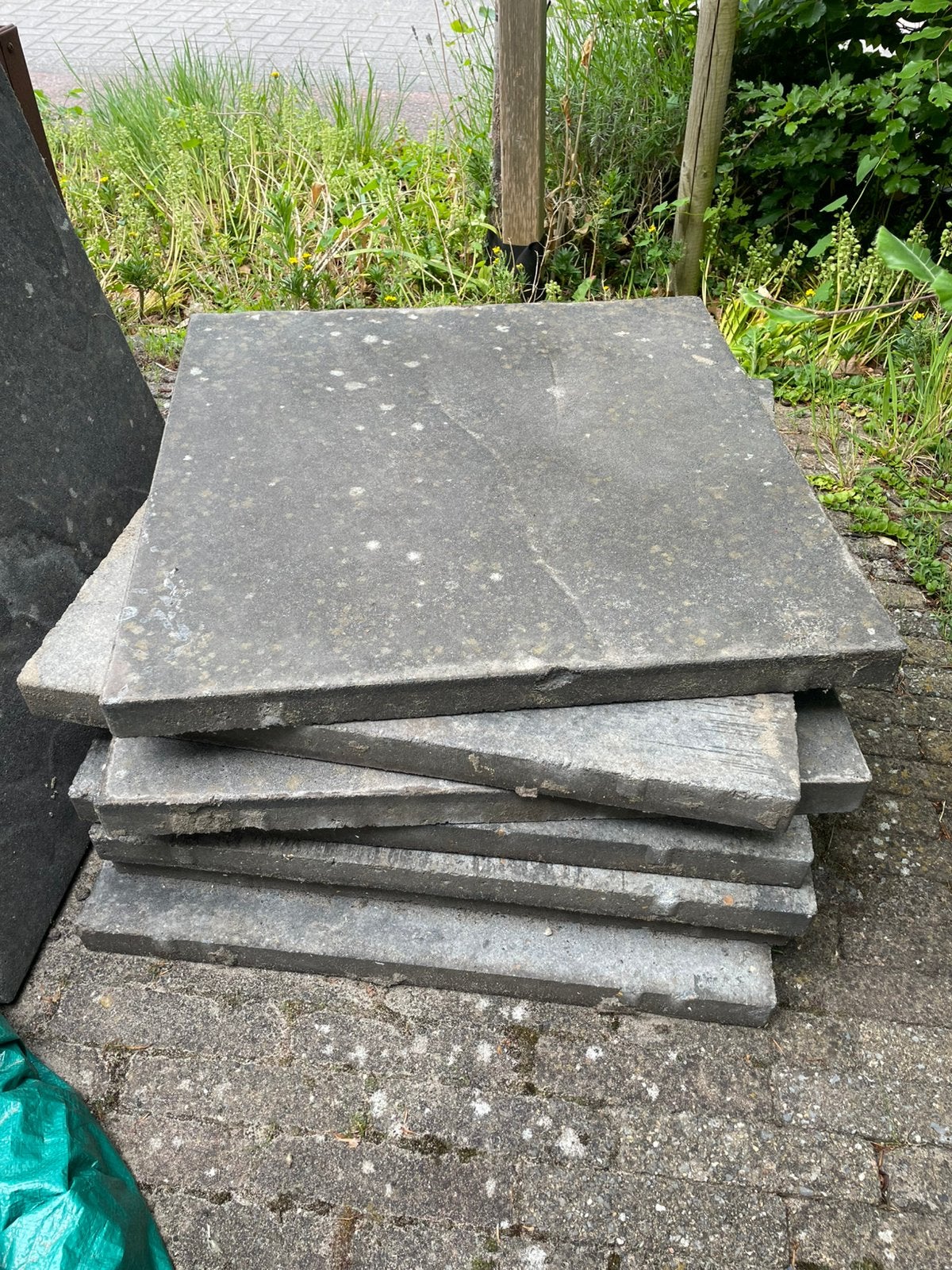 Tuintegels 60x60 cm, Tuin en Terras, Tegels en Klinkers, Ophalen, Gebruikt, Minder dan 5 m², Beton