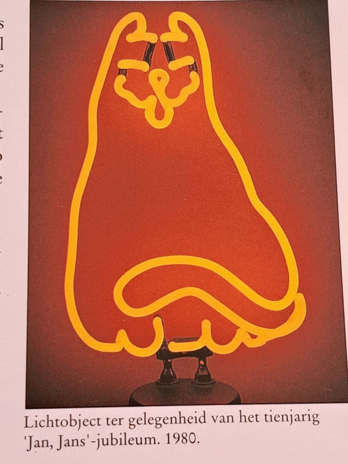Ter overname gevraagd: Lichtobject de Rode Kater 1980., Verzamelen, Ophalen of Verzenden, Overige figuren, Zo goed als nieuw