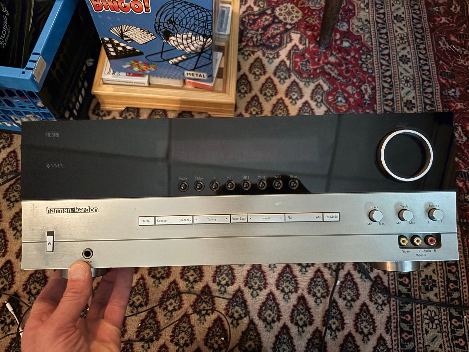 Harman Kardon HK3480 Stereo Receiver, Audio, Tv en Foto, Zo goed als nieuw, 120 watt of meer, Stereo, Ophalen