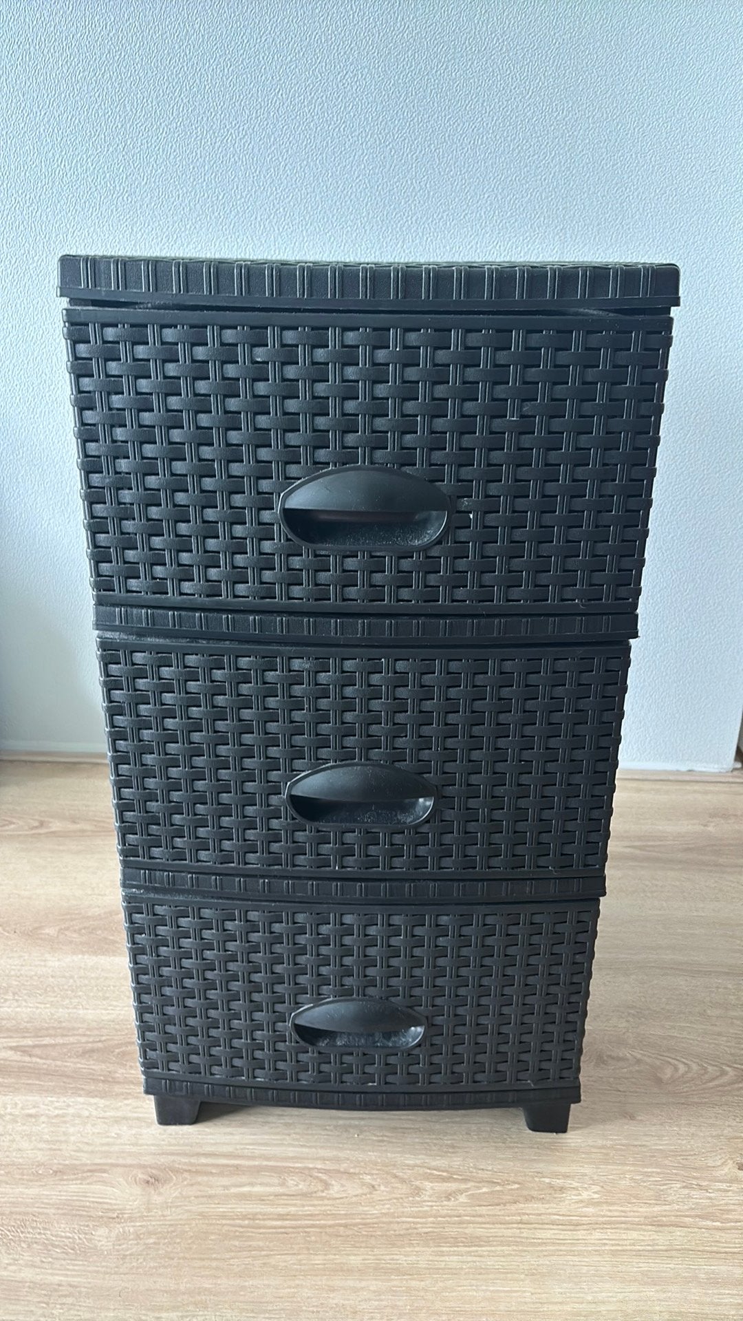 Plastic ladekast zwart, Ophalen, Gebruikt, 3 of 4 laden, Minder dan 100 cm
