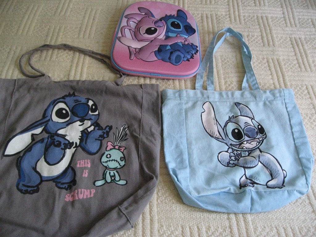tasjes Stitch en Lilo, Verzamelen, Ophalen of Verzenden, Overige figuren, Zo goed als nieuw, Tas, Koffer of Zak