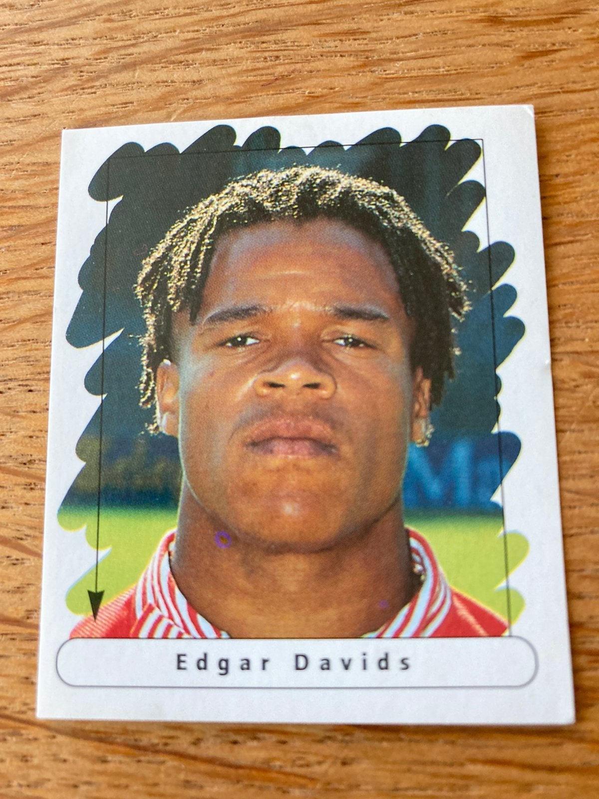 Panini Voetbal 95/96 EDGAR DAVIDS AJAX #5 sticker, Ophalen of Verzenden, Zo goed als nieuw, Sticker