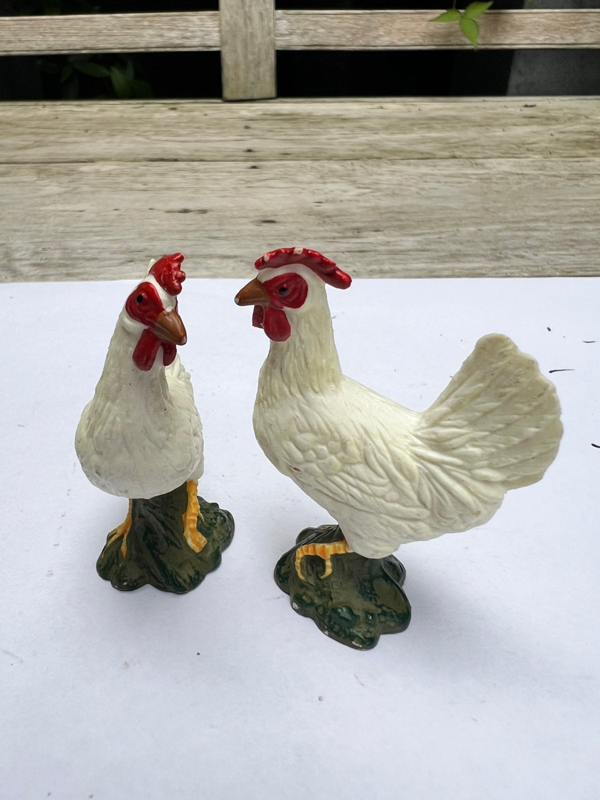 Haan + hen Schleich vintage, Ophalen of Verzenden, Zo goed als nieuw, Boerderijdier, Beeldje of Figuurtje