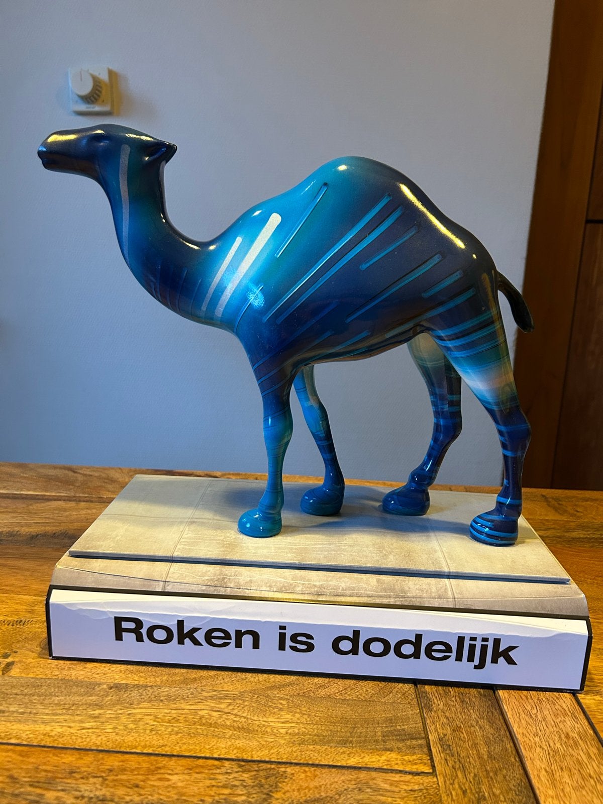 Camel beeld blauw, Ophalen of Verzenden, Gebruikt, Overige typen