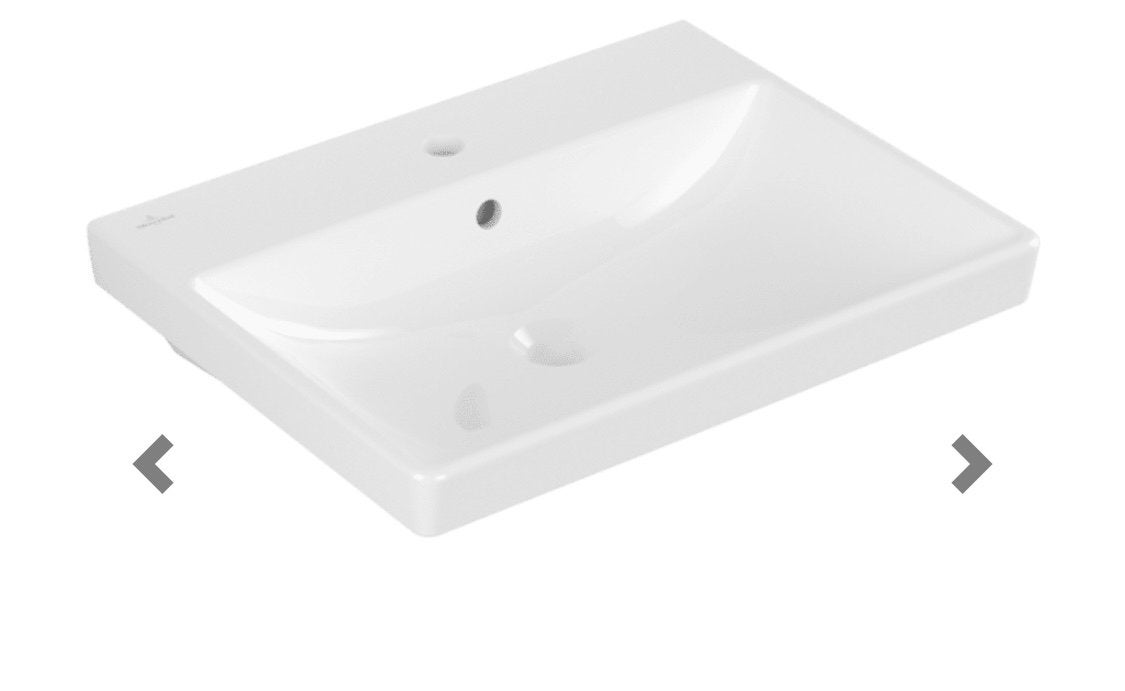Villeroy en boch avento wastafel 60x47 nieuw wasbak wit, Doe-het-zelf en Verbouw, Sanitair, Ophalen, Nieuw, Wastafel