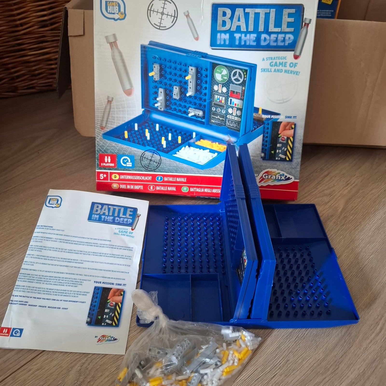 Battle in the Deep - Strategisch Zeeslag Spel, Hobby en Vrije tijd, Gezelschapsspellen | Bordspellen, Een of twee spelers, Ophalen