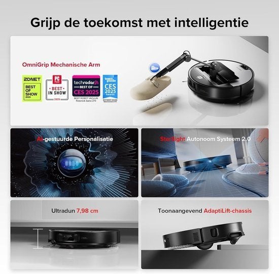 Robotstofzuiger – Robotstofzuiger Met Dweilfunctie, Corvance B.V., Verzenden, Nieuw, Corvancebol@gmail.com