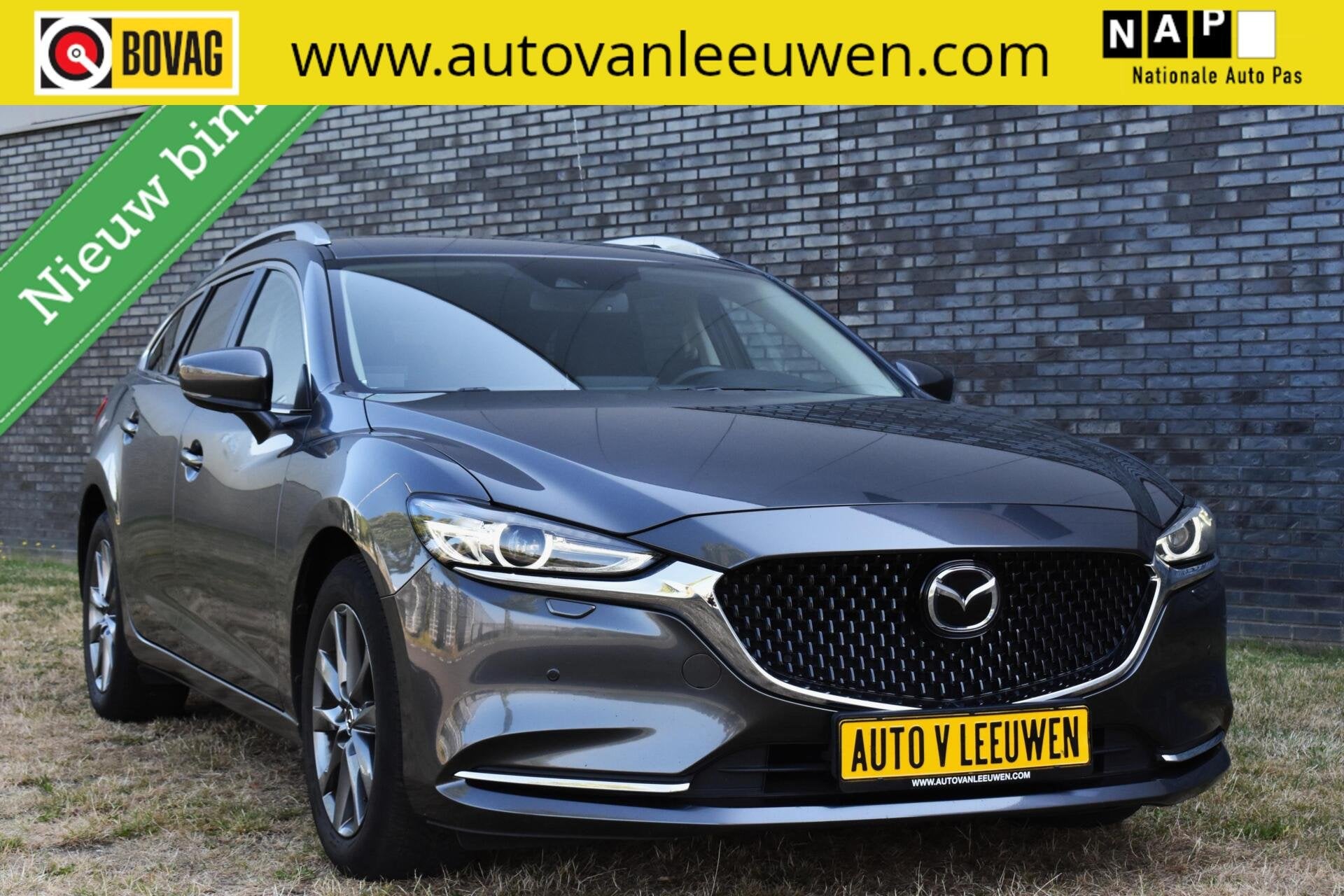 Mazda 6 Sportbreak 2.0 SkyActiv-G 165 LED/CARPLAY/HUD/ACC/CA, Auto's, 1998 cc, Gebruikt, 4 cilinders, Met garantie (alle)