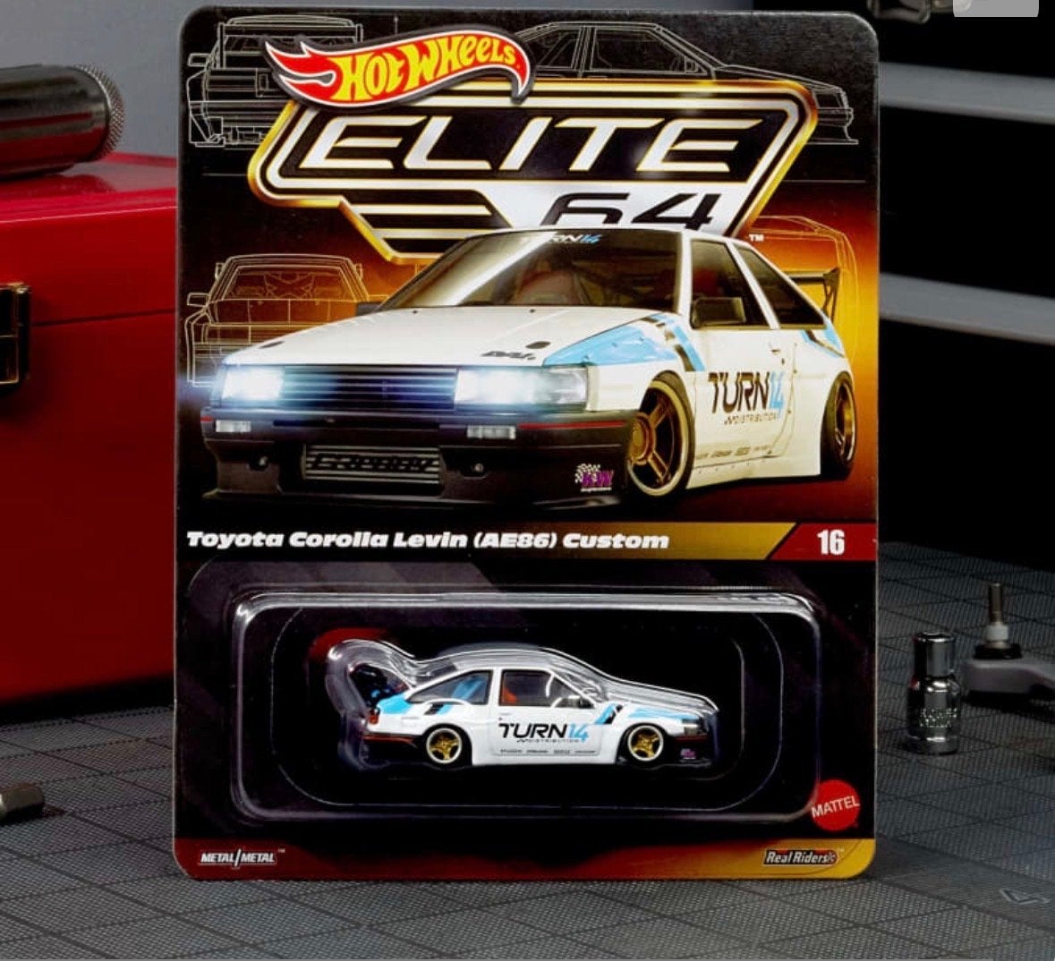 Hot Wheels Elite 64 Toyota Corolla Levin (AE86) Custom, Ophalen of Verzenden, Nieuw, Overige typen