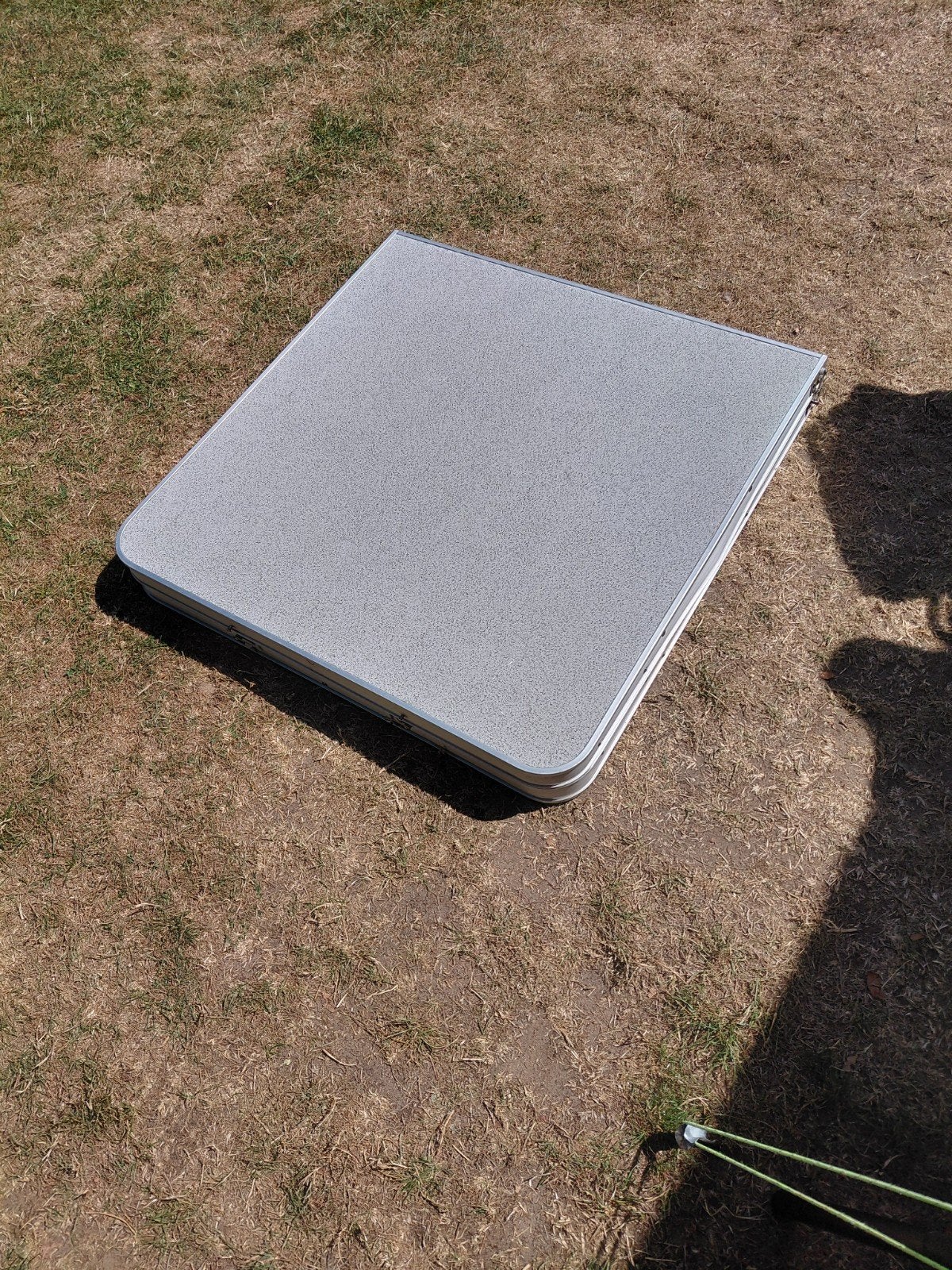 camping tafel 160cm x80 cm kleur grijs, Ophalen, Campingtafel