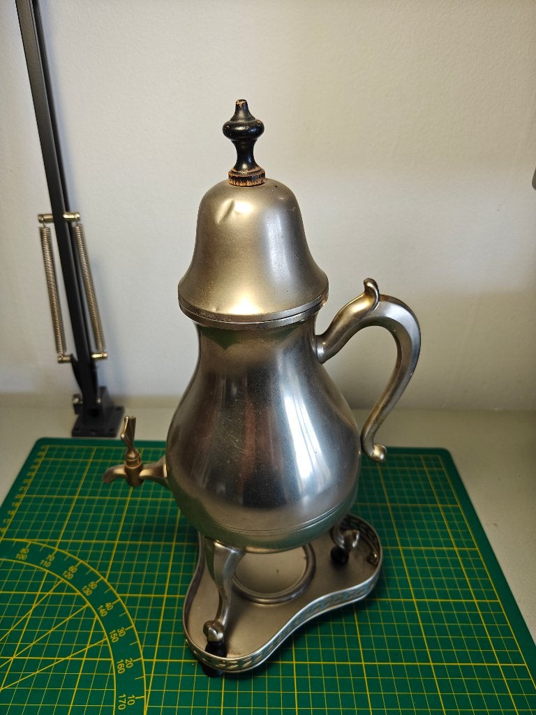 Vintage kraantjeskan met onderstel koffiekan met tapkraantje, Ophalen of Verzenden