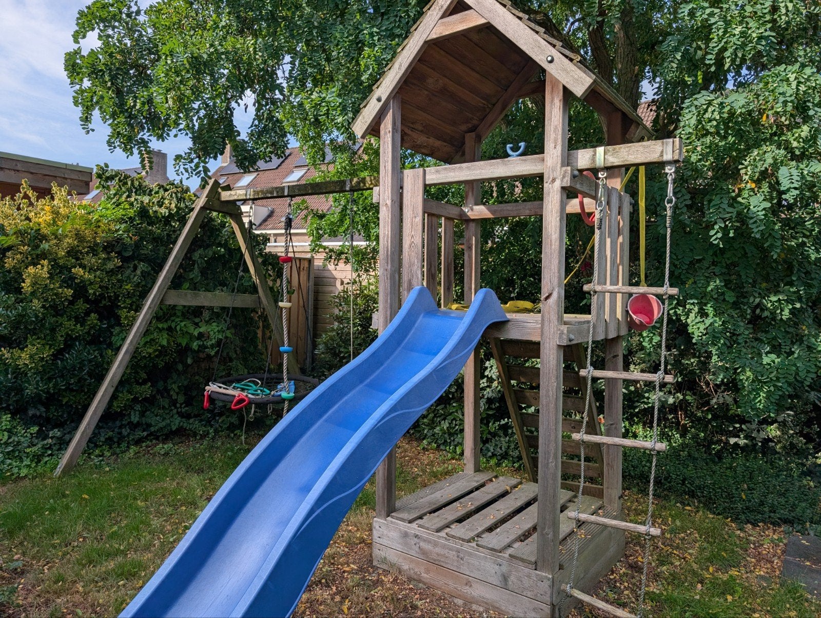 WICKEY Captain's Tower Blauw Speeltoestel met Glijbaan, Kinderen en Baby's, Speelgoed | Buiten | Speeltoestellen, Ophalen, Gebruikt