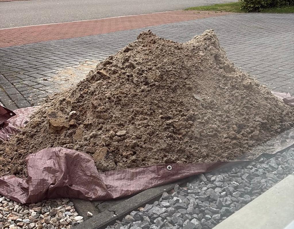 Geel zand GRATIS, Tuin en Terras, Zand, Ophalen, Zo goed als nieuw, Ophoogzand