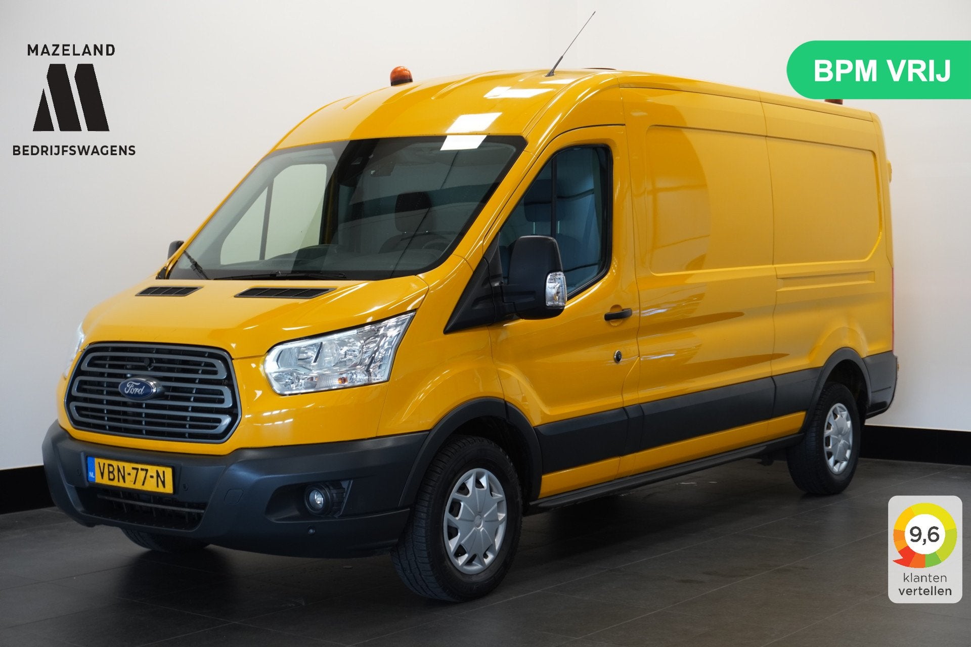 Ford Transit 2.0 TDCI 130PK L3H2 FWD EURO 6 - Airco - Cruise, Voorwielaandrijving, Stof, 4 cilinders, Bedrijf