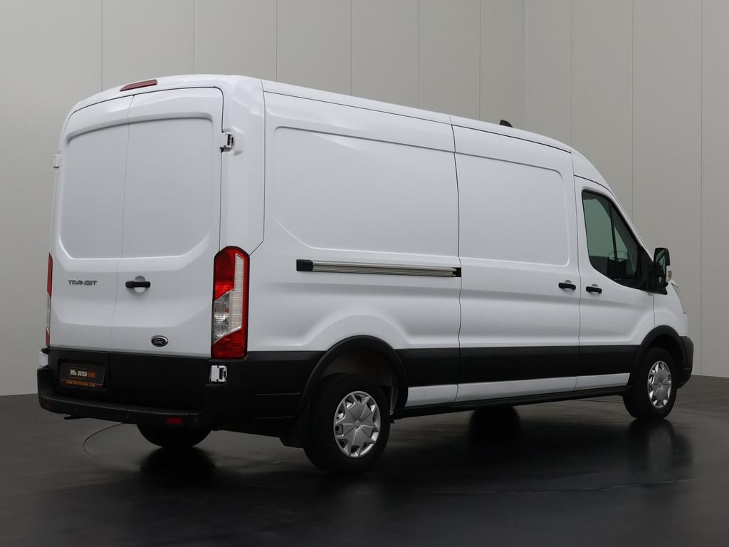 Ford Transit 2.0TDCi 130PK L3H2 | Airco | Cruise | 3-Zits |, Voorwielaandrijving, Stof, Gebruikt, 4 cilinders