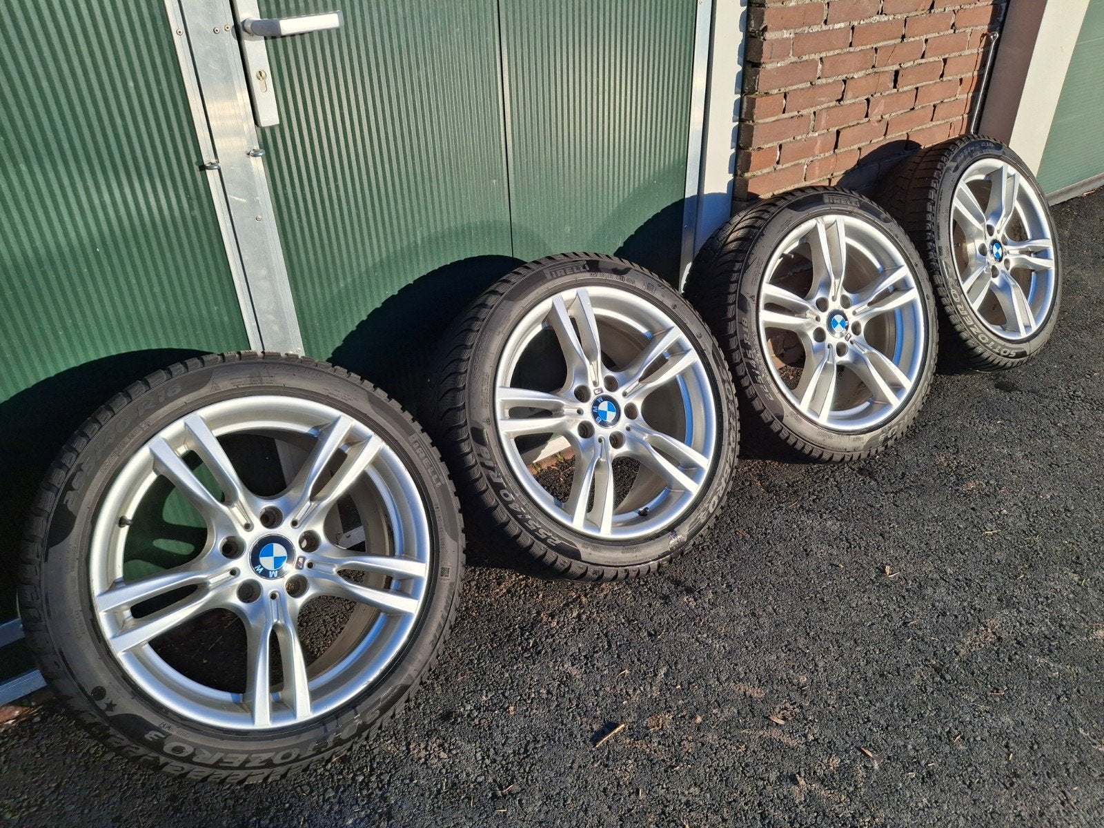 BMW 18 inch breedset met Pirelli Sottozero winterbanden, Ophalen, 18 inch, Gebruikt, 255 mm