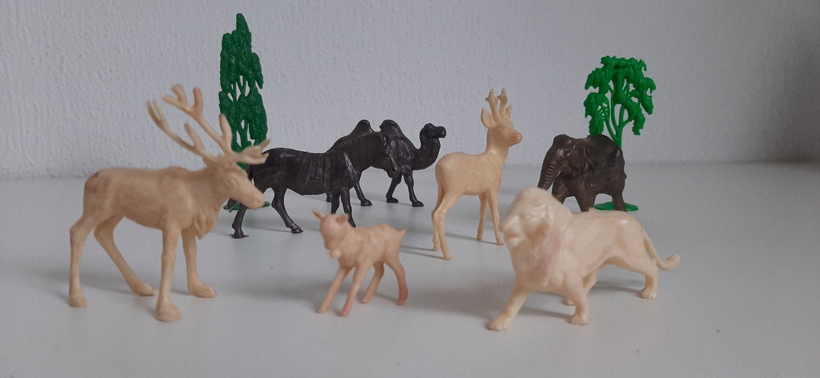 7 Vintage dieren figuurtjes., Ophalen of Verzenden, Beeldje of Figuurtje