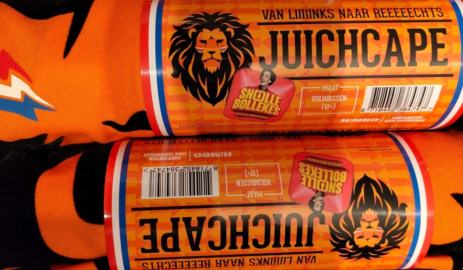 Oranje Juichcape - Snollebollekes, Maat 42/44 (L), Nieuw, Jumbo, Kleding