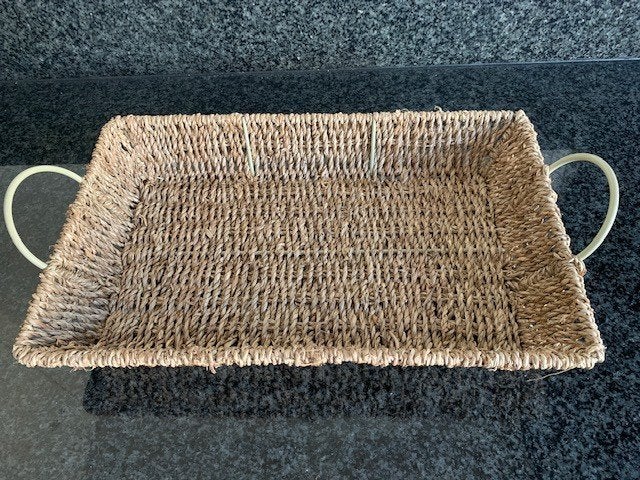 Sisal dienblad of mand nog NIEUW (Foto 5), Ophalen of Verzenden, Nieuw, Rechthoekig, Overige materialen