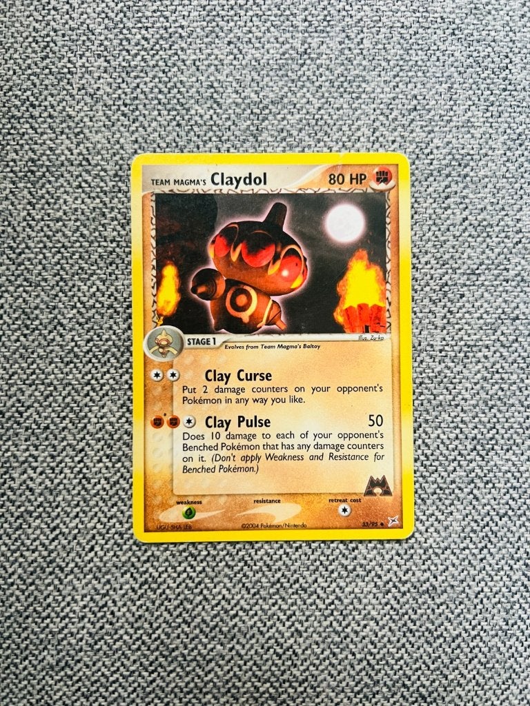 Team Magma's Claydol 33/95 Ex Team Magma Pokemon, Verzenden, Zo goed als nieuw, Losse kaart, Foil