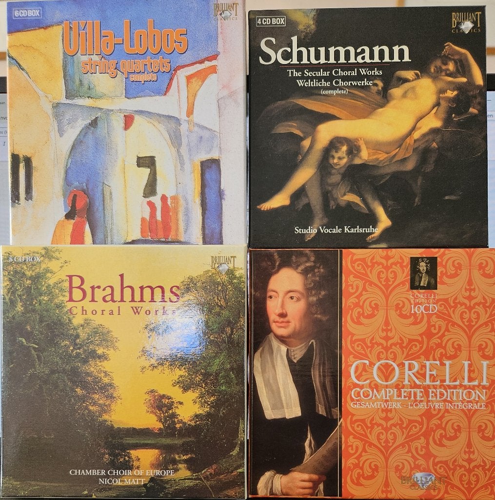 Corelli, Brahms, Einaudi, Villa-Lobos, Mendelssohn, etc 59CD, Inclusief boekje, Gebruikt, Boxset, Overige typen