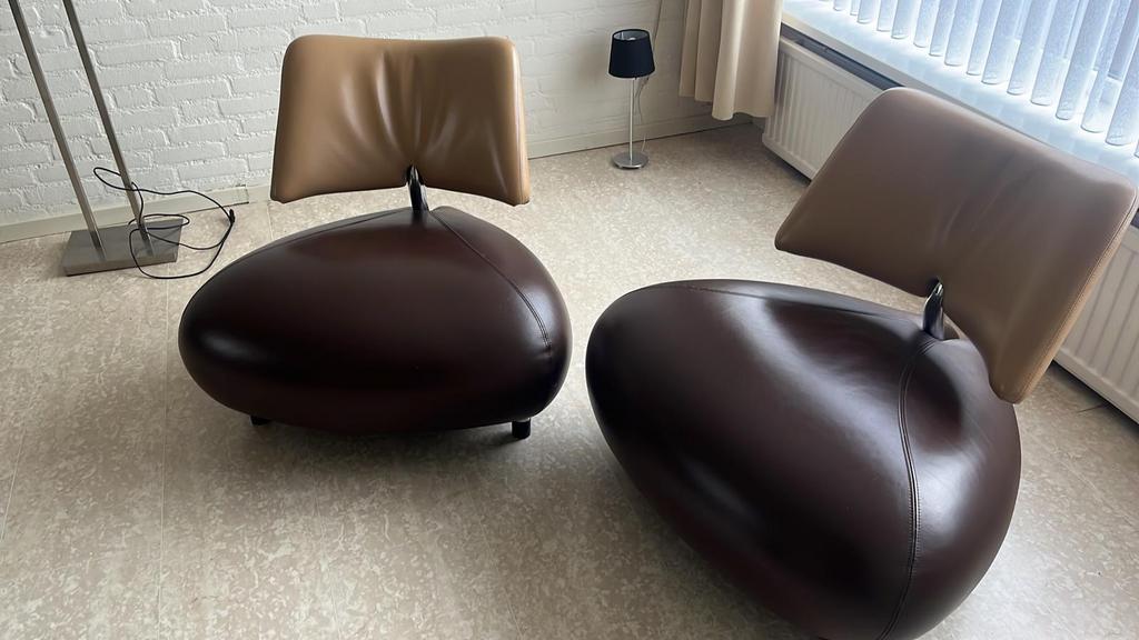 Leolux pallone zo goed als nieuw 2 stuks, Ophalen, Zo goed als nieuw, Rechthoekig, 125 cm of meer