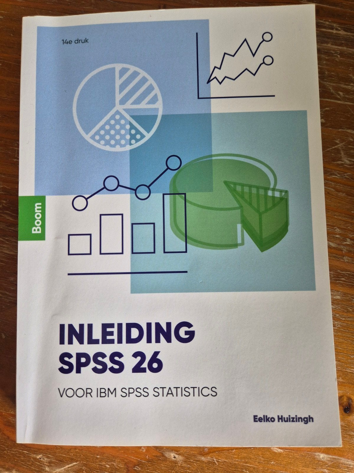 Inleiding SPSS 26 - Studieboek Hogeschool Inholland Delft, Zo goed als nieuw, Gamma, Eelko Huizingh, HBO