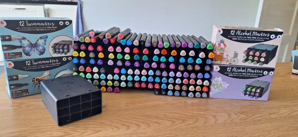 Twinmarkers Alcohol Markers (120+ stuks), Ophalen, Gebruikt, Potlood of Stift