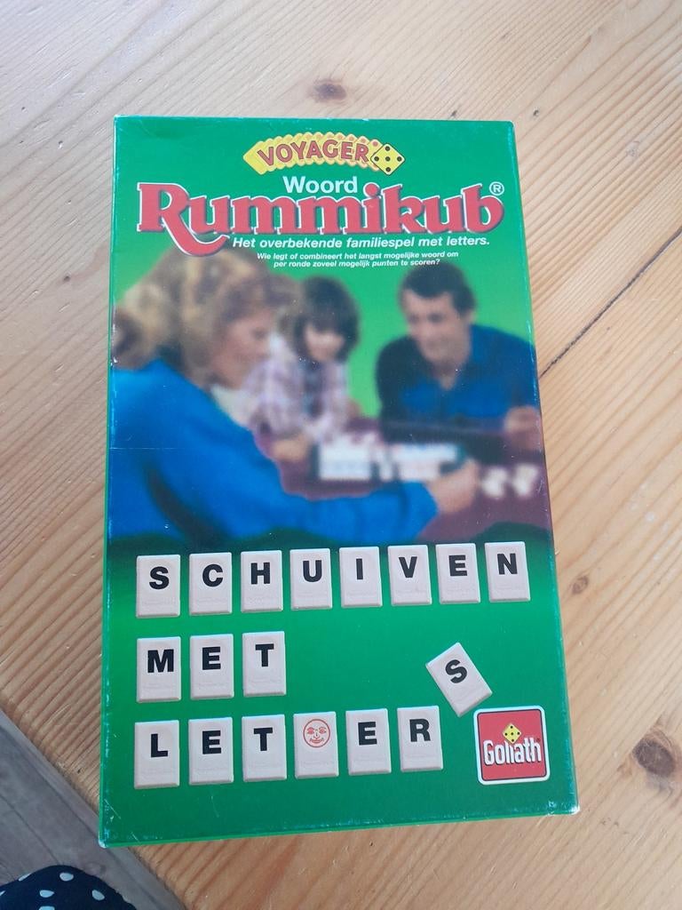 Woord rummikub goliath compleet met 4 plankjes en pootjes, Hobby en Vrije tijd, Ophalen of Verzenden